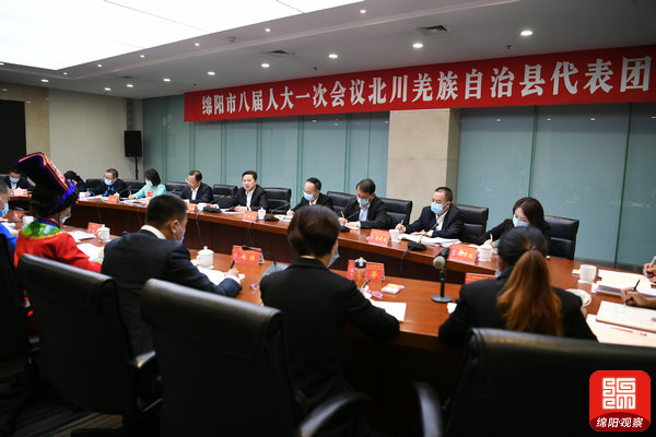 2021年10月27日，羅增斌參加北川代表團(tuán)分團(tuán)討論1  張莉  攝.jpg